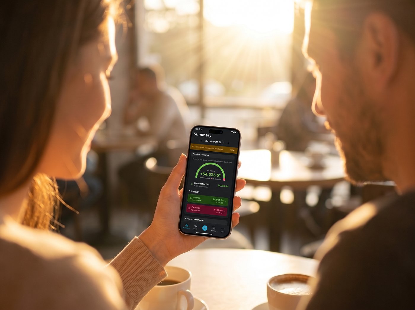 Savvy Expense Pro app screen on iPhone